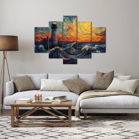 Kép - Világítótorony a hullámokban (150x105 cm)