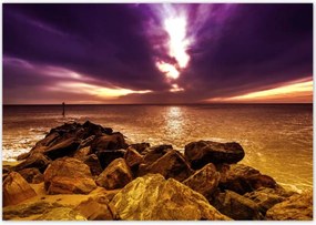 Poszterek 100x70 Lila ég Tenger