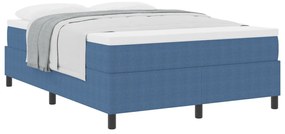 Box Spring Ágy matraccal Kék 140x200 cm Kordszövet