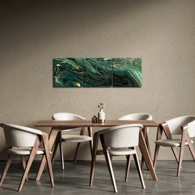 Kép - Zöld márvány (órával) (90x30 cm)