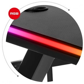 Minőségi gamer asztal RGB LED világítással