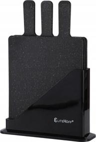 Márvány vágódeszka készlet állványban 3x konyhai deszka