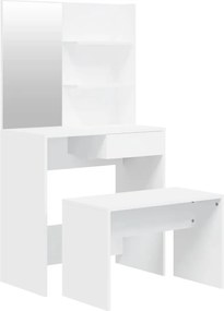 vidaXL fehér fésülködőasztal-szett 74,5x40 x 141 cm