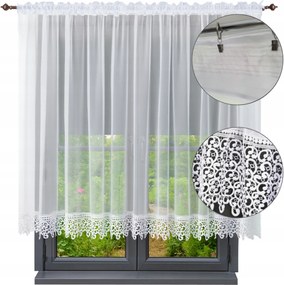 Kész függöny csipkével 130x300, egyenes függöny csipkével, függönyök konyhába