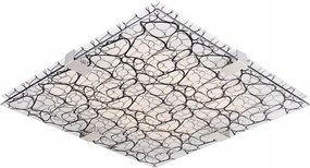 Négyzet alakú plafon Candellux 31 x 31 cm fehér