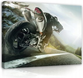 Ifjúsági Vászonkép Motorkerékpár Gyerekszoba Kép Fiú 100x70