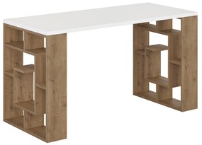 Íróasztal Maze - White, Dark Oak