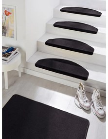 Fancy 15 db-os fekete lépcsőszőnyeg szett, 23 x 65 cm - Hanse Home