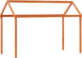 vidaXL viaszbarna tömör fenyőfa gyerekágytető 207 x 80,5 x 151,5 cm