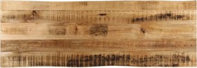 vidaXL tömör nyers mangófa természetes élű asztallap 140 x 40 x 2,5 cm