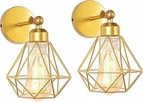 Tokius Mennyezeti Lámpa Retro Stílusban Arany 2 Db