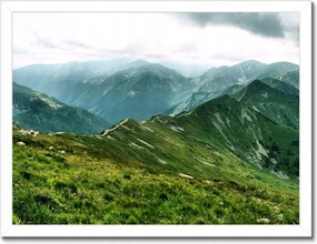 Poszterek keretben 40x30 Tátra Lengyel hegyek Kilátás