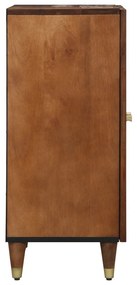 oldalszekrény 2 db mézbarna 60x33.5x75 cm szilárd durfa mangó