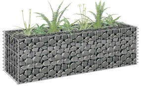 horganyzott acél gabion magaságyás 90 x 30 x 30 cm