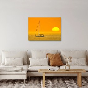 Kép - Csónak a tenger közepén (70x50 cm)