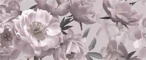 Kép - Vintage bazsarózsa virágok (120x50 cm)