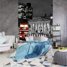 Fotótapéta London Piros busz éjszaka vinil 184x254 +ragasztó