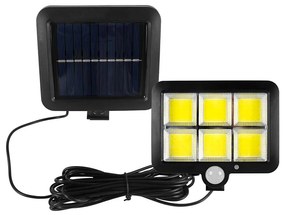 LED napelemes reflektor szenzorral LED/1,5W/3,7V 6000K IP44 1200 mAh