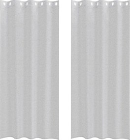 vidaXL Voile Függöny 2 pcs Világosszürke 245 x 140 cm Poliészter