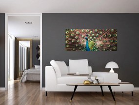 Kép - Páva (120x50 cm)