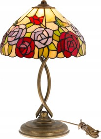 Tiffany stílusú asztali ólomüveg asztali lámpa