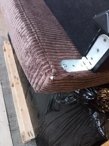 AKCIÓ Sötétbarna U alakú ülőgarnitúra SMART COSARO 295x140 cm II. osztály