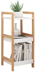 Könyvespolc bambusz kerettel 29x30,5x72 cm