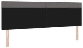 Fejtámla Egyszerű Design Szürke 180 cm Műbőr