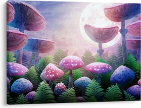 Kép - Gomba teliholdkor, grafika (70x50 cm)