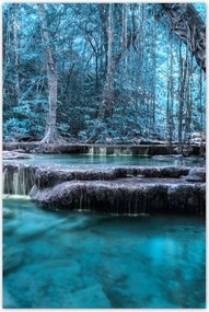 Poszterek 80x120 Erawan Kék vízesés