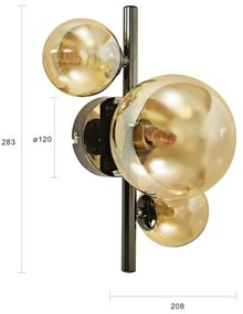 Brilagi - LED Fali lámpa MILLA 3xG9/3W/230V fényezett króm/arany