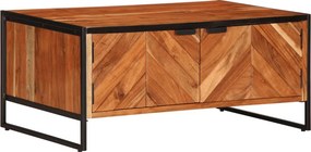 vidaXL tömör akácfa dohányzóasztal 90 x 55 x 40 cm