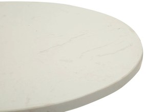 kisasztal ezüst fém vázzal és márvány lappal – exkluzív