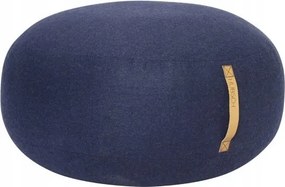 Mochi sötétkék gyapjú puff Ø70 cm Hübsch
