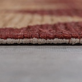 Terrakotta színű kézi szövésű jutakeverék szőnyeg 120x170 cm Effie Diamond – Flair Rugs