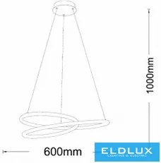ELDLUX B62-B3C Modern Led Függesztett Lámpa LED IP20