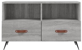 szürke sonoma színű szerelt fa TV-szekrény 80x36x50 cm