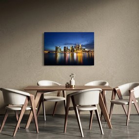 Éjszakai város képe (90x60 cm)