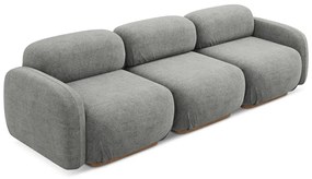 Szürke buklé moduláris kanapé 270 cm Ailani – Makamii