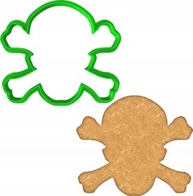 Forma Lyukasztó Sütemény- és Mézeskalácsvágó Halloween Holt Koponya