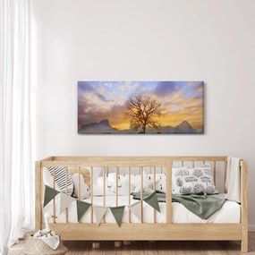 Kép - Táj napraforgóval (120x50 cm)