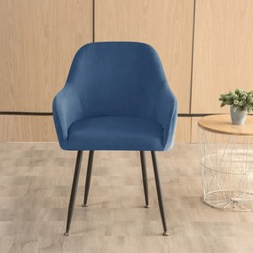 Nagy KagylószékHuzat (bársonyos, tengerészkék)