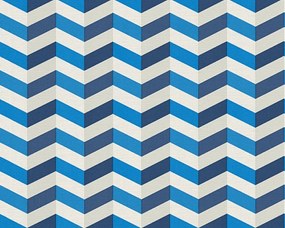 Cikk-cakk Tapéta Mosható Flizelina Tapéta 3D hatás