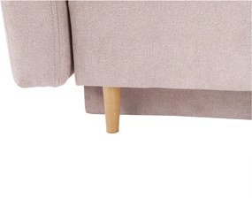 Szófa kinyitható, öregrózsaszín anyag Queens, AURELIA