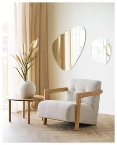 Natúr színű tölgyfa kerek dohányzóasztal ø 70 cm Jena – House Nordic