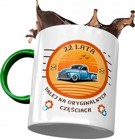 Zöld Bögre Születésnapra 22 22. 22. Ajándék Nyomtatott Fotóval