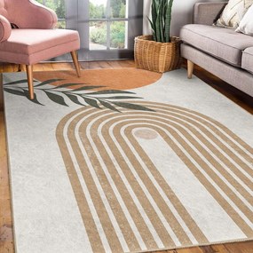 Krémszínű mosható futószőnyeg 80x200 cm Dot Arch – Mila Home
