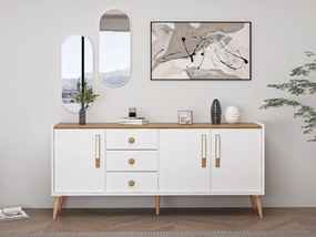 Mitra komód, fehér, 180 cm – TR506MNR1328
