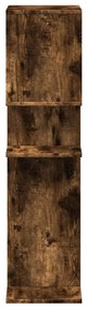 füstös tölgy szerelt fa elválasztó könyvespolc 92x29x112 cm