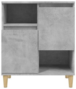 2 db betonszürke szerelt fa tálalószekrény 60 x 35 x 70 cm